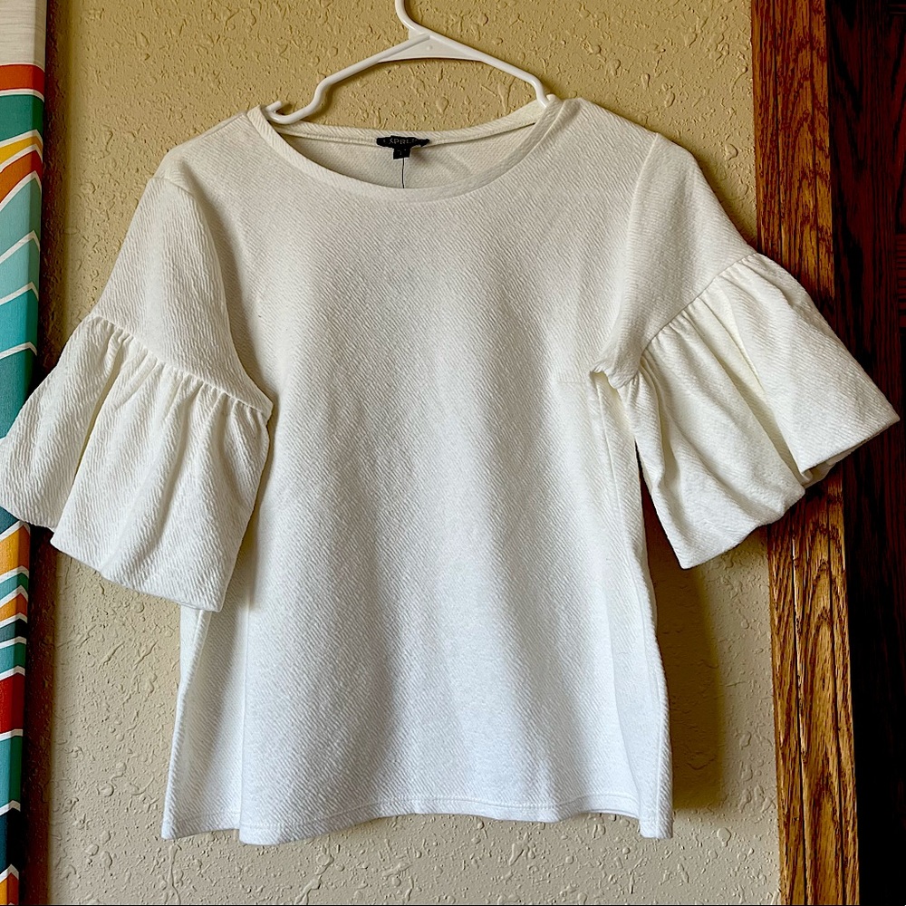 Small white EXPRESS blouse